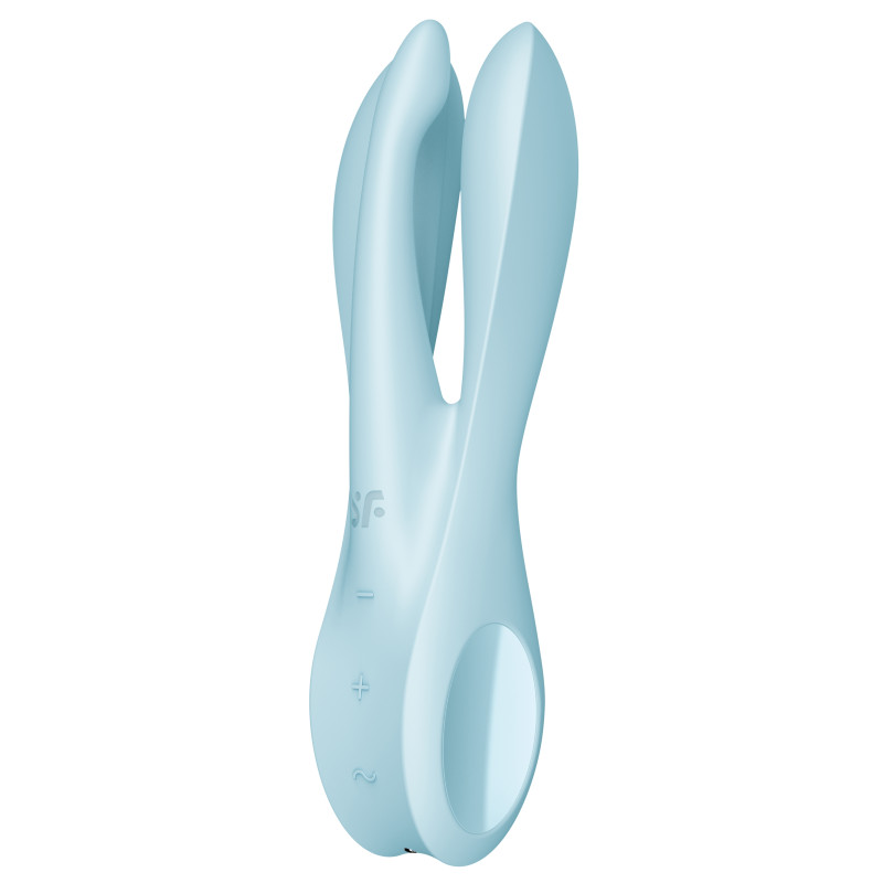 Satisfyer Stimulateur de clitoris vibrant Threesome 1 Satisfyer Bleu